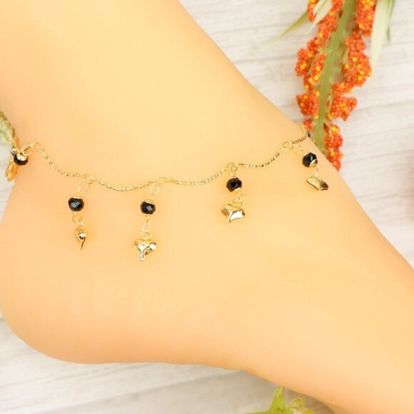 "Handmade Anklet – Elegant & Delicate Jewelry for Women | UNVRC1148 - Picture 2 of 10